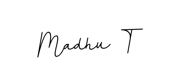 Also we have Madhu T name is the best signature style. Create professional handwritten signature collection using BallpointsItalic-DORy9 autograph style. Madhu T signature style 11 images and pictures png