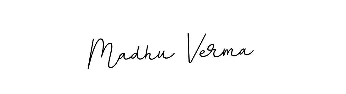 Madhu Verma stylish signature style. Best Handwritten Sign (BallpointsItalic-DORy9) for my name. Handwritten Signature Collection Ideas for my name Madhu Verma. Madhu Verma signature style 11 images and pictures png