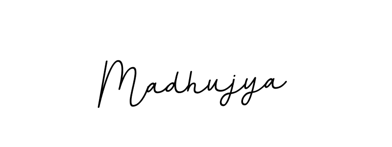 Madhujya stylish signature style. Best Handwritten Sign (BallpointsItalic-DORy9) for my name. Handwritten Signature Collection Ideas for my name Madhujya. Madhujya signature style 11 images and pictures png