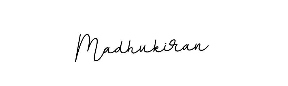 Create a beautiful signature design for name Madhukiran. With this signature (BallpointsItalic-DORy9) fonts, you can make a handwritten signature for free. Madhukiran signature style 11 images and pictures png