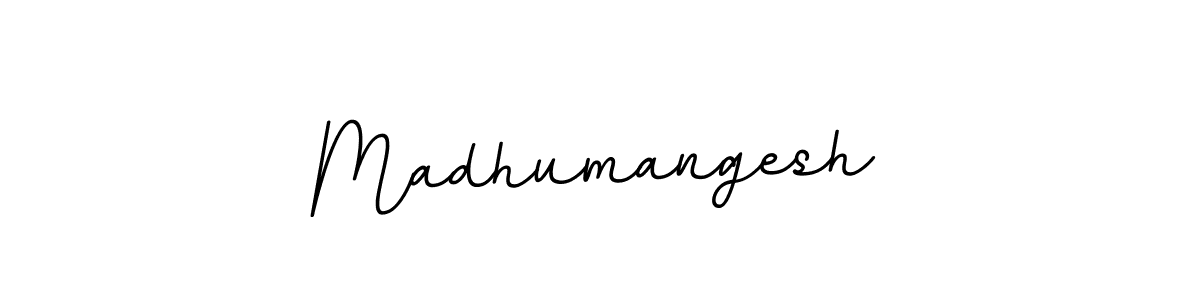 Create a beautiful signature design for name Madhumangesh. With this signature (BallpointsItalic-DORy9) fonts, you can make a handwritten signature for free. Madhumangesh signature style 11 images and pictures png