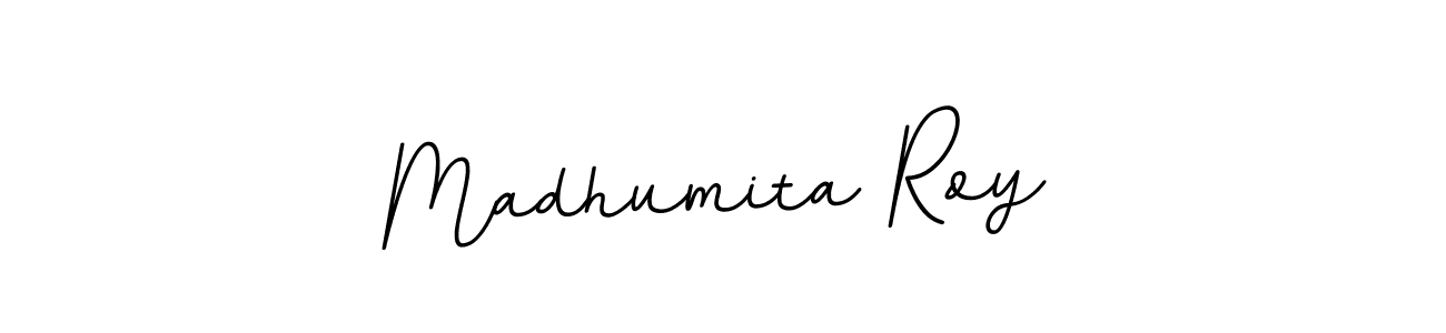 Create a beautiful signature design for name Madhumita Roy. With this signature (BallpointsItalic-DORy9) fonts, you can make a handwritten signature for free. Madhumita Roy signature style 11 images and pictures png