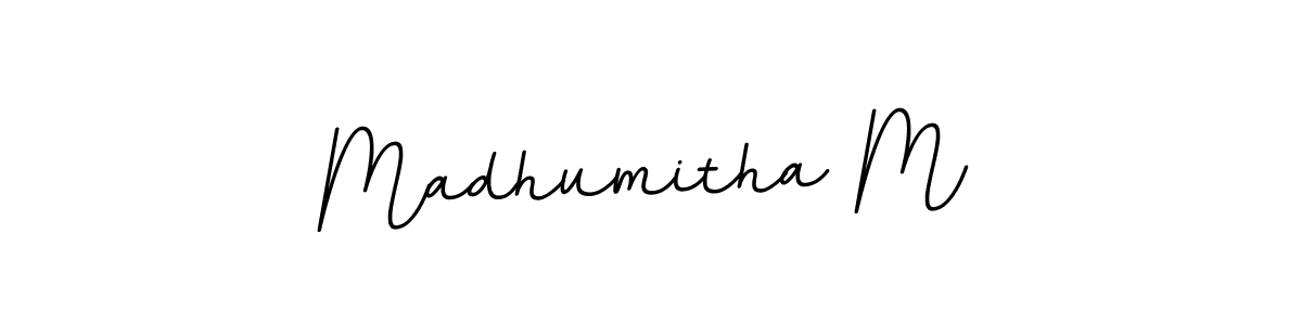 Madhumitha M stylish signature style. Best Handwritten Sign (BallpointsItalic-DORy9) for my name. Handwritten Signature Collection Ideas for my name Madhumitha M. Madhumitha M signature style 11 images and pictures png