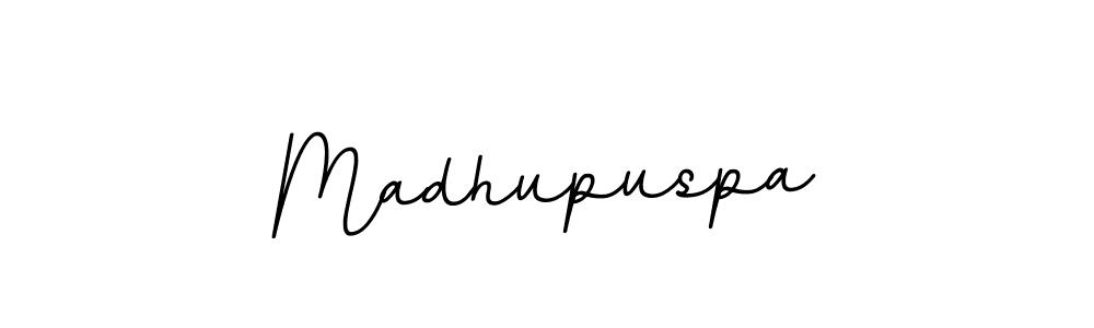 Make a beautiful signature design for name Madhupuspa. With this signature (BallpointsItalic-DORy9) style, you can create a handwritten signature for free. Madhupuspa signature style 11 images and pictures png