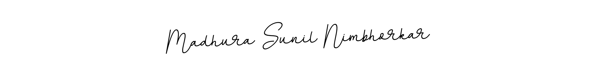 The best way (BallpointsItalic-DORy9) to make a short signature is to pick only two or three words in your name. The name Madhura Sunil Nimbhorkar include a total of six letters. For converting this name. Madhura Sunil Nimbhorkar signature style 11 images and pictures png