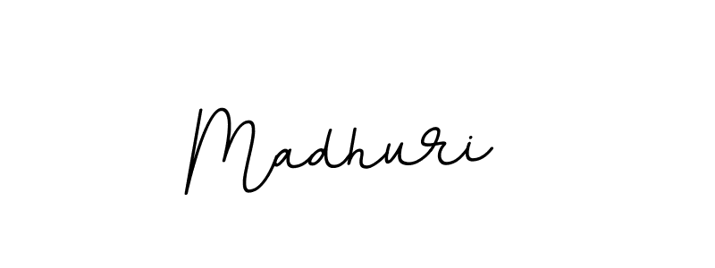 You should practise on your own different ways (BallpointsItalic-DORy9) to write your name (Madhuri ) in signature. don't let someone else do it for you. Madhuri  signature style 11 images and pictures png