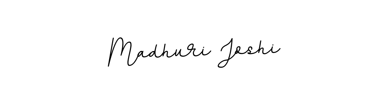 Make a beautiful signature design for name Madhuri Joshi. With this signature (BallpointsItalic-DORy9) style, you can create a handwritten signature for free. Madhuri Joshi signature style 11 images and pictures png