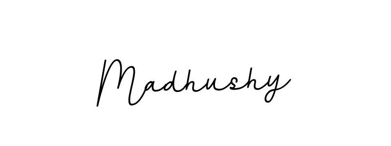 Design your own signature with our free online signature maker. With this signature software, you can create a handwritten (BallpointsItalic-DORy9) signature for name Madhushy. Madhushy signature style 11 images and pictures png