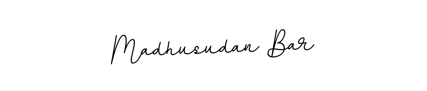You should practise on your own different ways (BallpointsItalic-DORy9) to write your name (Madhusudan Bar) in signature. don't let someone else do it for you. Madhusudan Bar signature style 11 images and pictures png