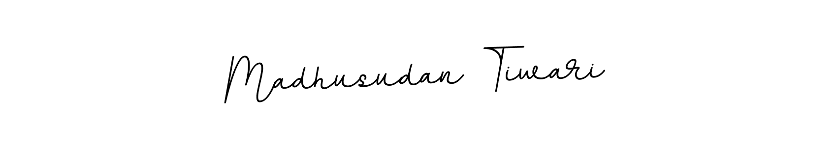 Create a beautiful signature design for name Madhusudan Tiwari. With this signature (BallpointsItalic-DORy9) fonts, you can make a handwritten signature for free. Madhusudan Tiwari signature style 11 images and pictures png