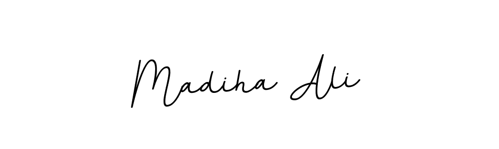 Use a signature maker to create a handwritten signature online. With this signature software, you can design (BallpointsItalic-DORy9) your own signature for name Madiha Ali. Madiha Ali signature style 11 images and pictures png