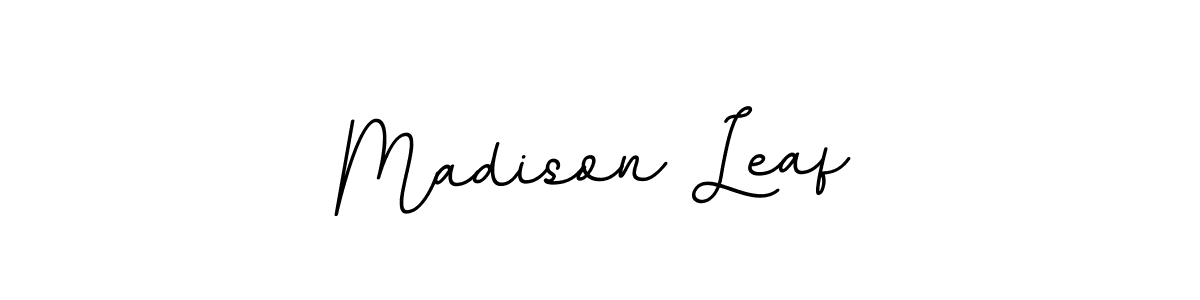 The best way (BallpointsItalic-DORy9) to make a short signature is to pick only two or three words in your name. The name Madison Leaf include a total of six letters. For converting this name. Madison Leaf signature style 11 images and pictures png