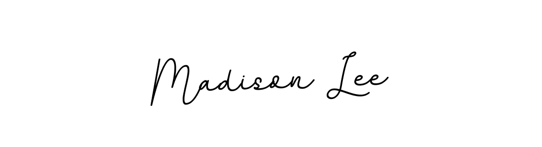 Madison Lee stylish signature style. Best Handwritten Sign (BallpointsItalic-DORy9) for my name. Handwritten Signature Collection Ideas for my name Madison Lee. Madison Lee signature style 11 images and pictures png