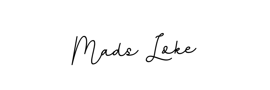 Create a beautiful signature design for name Mads Loke. With this signature (BallpointsItalic-DORy9) fonts, you can make a handwritten signature for free. Mads Loke signature style 11 images and pictures png