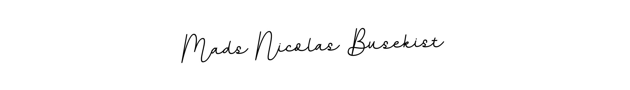 Use a signature maker to create a handwritten signature online. With this signature software, you can design (BallpointsItalic-DORy9) your own signature for name Mads Nicolas Busekist. Mads Nicolas Busekist signature style 11 images and pictures png