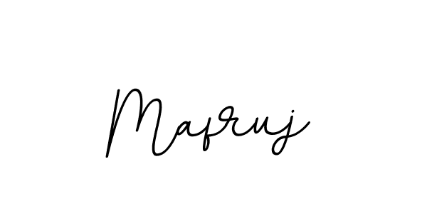 Use a signature maker to create a handwritten signature online. With this signature software, you can design (BallpointsItalic-DORy9) your own signature for name Mafruj. Mafruj signature style 11 images and pictures png