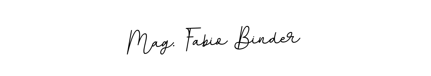 Create a beautiful signature design for name Mag. Fabio Binder. With this signature (BallpointsItalic-DORy9) fonts, you can make a handwritten signature for free. Mag. Fabio Binder signature style 11 images and pictures png