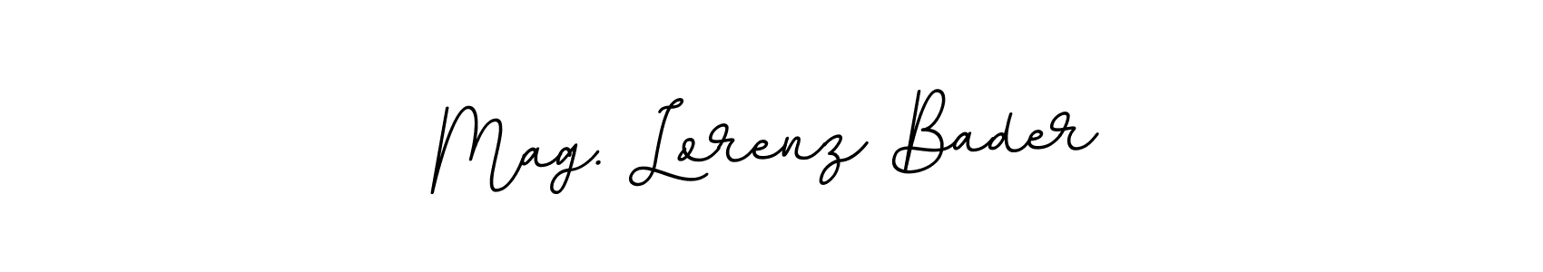 Create a beautiful signature design for name Mag. Lorenz Bader. With this signature (BallpointsItalic-DORy9) fonts, you can make a handwritten signature for free. Mag. Lorenz Bader signature style 11 images and pictures png