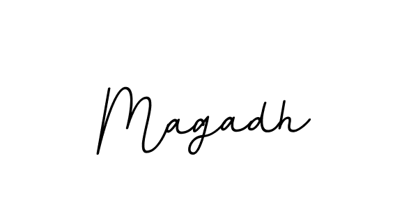 Make a beautiful signature design for name Magadh. With this signature (BallpointsItalic-DORy9) style, you can create a handwritten signature for free. Magadh signature style 11 images and pictures png