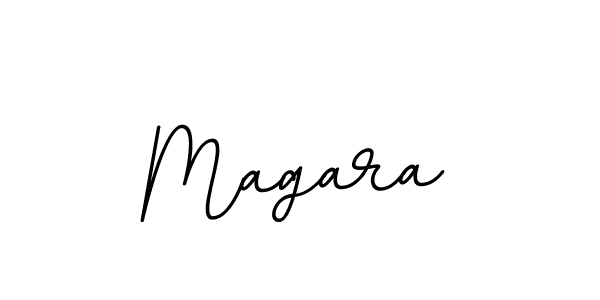 Make a beautiful signature design for name Magara. With this signature (BallpointsItalic-DORy9) style, you can create a handwritten signature for free. Magara signature style 11 images and pictures png