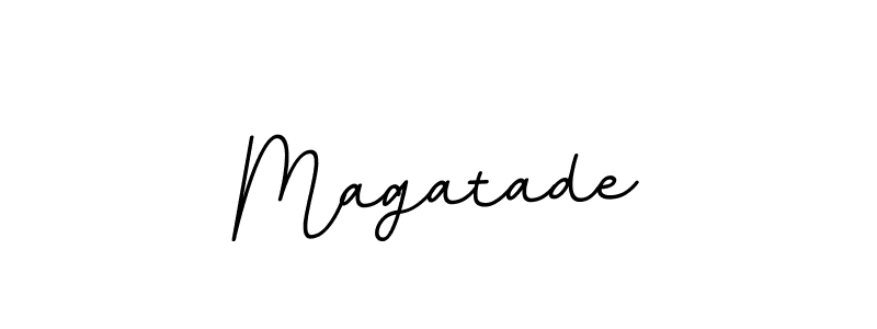 Use a signature maker to create a handwritten signature online. With this signature software, you can design (BallpointsItalic-DORy9) your own signature for name Magatade. Magatade signature style 11 images and pictures png