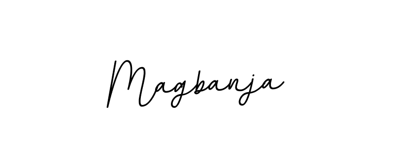 Make a beautiful signature design for name Magbanja. With this signature (BallpointsItalic-DORy9) style, you can create a handwritten signature for free. Magbanja signature style 11 images and pictures png