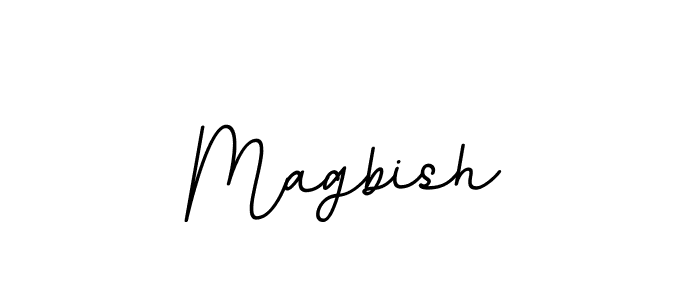 Design your own signature with our free online signature maker. With this signature software, you can create a handwritten (BallpointsItalic-DORy9) signature for name Magbish. Magbish signature style 11 images and pictures png