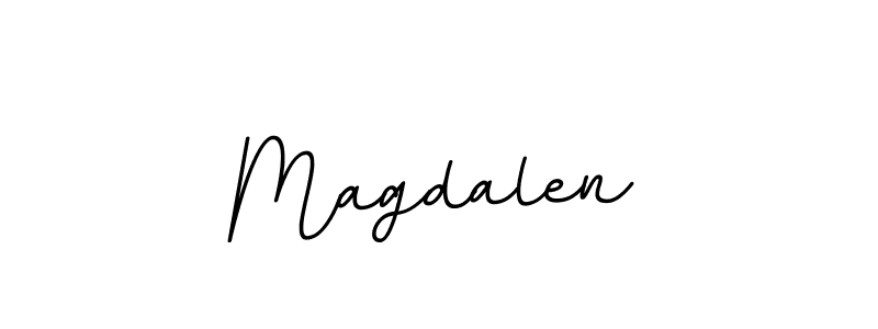 Create a beautiful signature design for name Magdalen. With this signature (BallpointsItalic-DORy9) fonts, you can make a handwritten signature for free. Magdalen signature style 11 images and pictures png