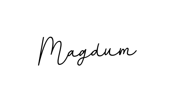 Create a beautiful signature design for name Magdum. With this signature (BallpointsItalic-DORy9) fonts, you can make a handwritten signature for free. Magdum signature style 11 images and pictures png