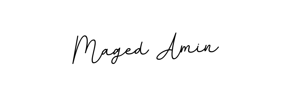 Maged Amin stylish signature style. Best Handwritten Sign (BallpointsItalic-DORy9) for my name. Handwritten Signature Collection Ideas for my name Maged Amin. Maged Amin signature style 11 images and pictures png