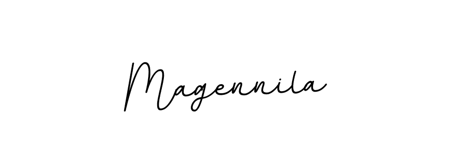 You should practise on your own different ways (BallpointsItalic-DORy9) to write your name (Magennila) in signature. don't let someone else do it for you. Magennila signature style 11 images and pictures png