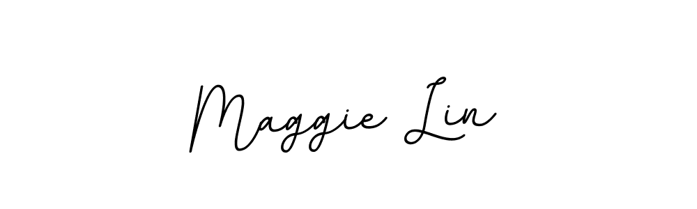 The best way (BallpointsItalic-DORy9) to make a short signature is to pick only two or three words in your name. The name Maggie Lin include a total of six letters. For converting this name. Maggie Lin signature style 11 images and pictures png