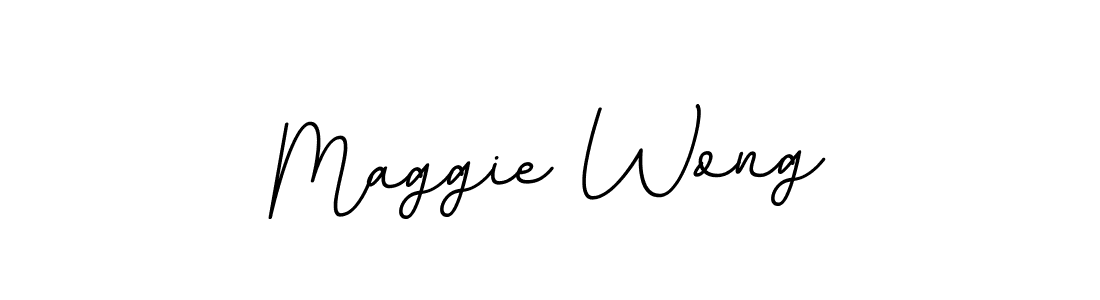 Use a signature maker to create a handwritten signature online. With this signature software, you can design (BallpointsItalic-DORy9) your own signature for name Maggie Wong. Maggie Wong signature style 11 images and pictures png