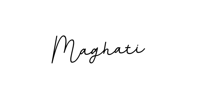 Make a beautiful signature design for name Maghati. With this signature (BallpointsItalic-DORy9) style, you can create a handwritten signature for free. Maghati signature style 11 images and pictures png