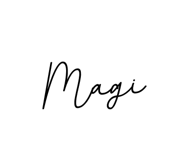 Use a signature maker to create a handwritten signature online. With this signature software, you can design (BallpointsItalic-DORy9) your own signature for name Magi. Magi signature style 11 images and pictures png