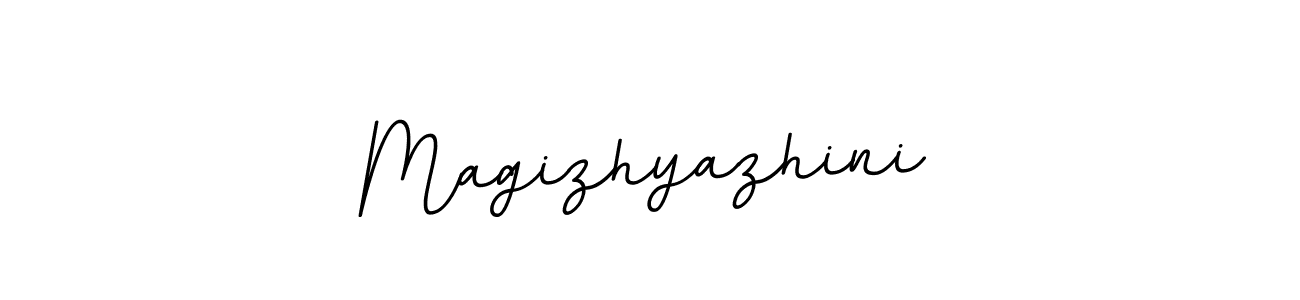 You should practise on your own different ways (BallpointsItalic-DORy9) to write your name (Magizhyazhini) in signature. don't let someone else do it for you. Magizhyazhini signature style 11 images and pictures png