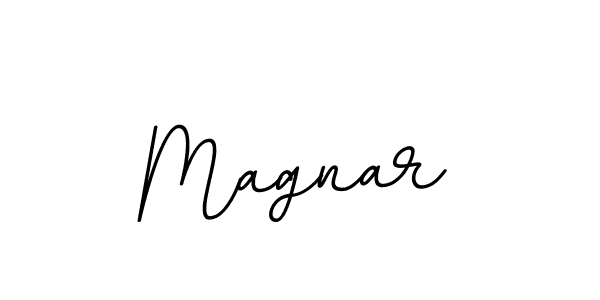 Create a beautiful signature design for name Magnar. With this signature (BallpointsItalic-DORy9) fonts, you can make a handwritten signature for free. Magnar signature style 11 images and pictures png