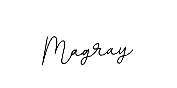 Use a signature maker to create a handwritten signature online. With this signature software, you can design (BallpointsItalic-DORy9) your own signature for name Magray. Magray signature style 11 images and pictures png