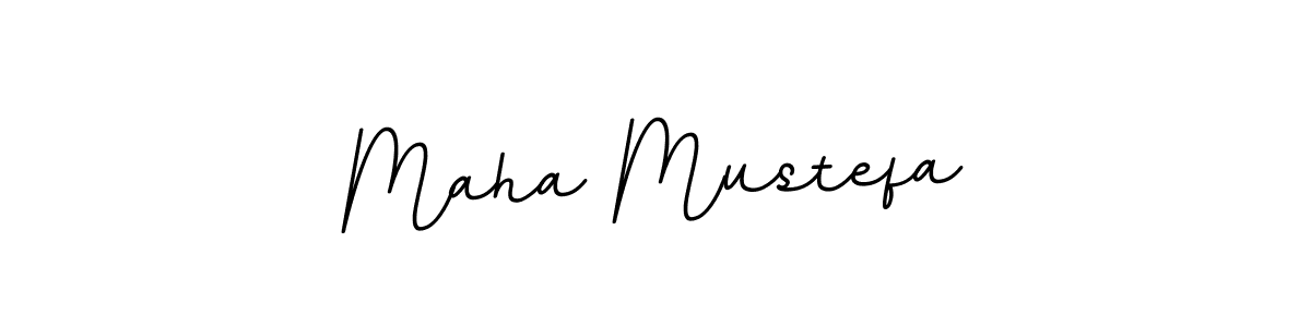 Create a beautiful signature design for name Maha Mustefa. With this signature (BallpointsItalic-DORy9) fonts, you can make a handwritten signature for free. Maha Mustefa signature style 11 images and pictures png