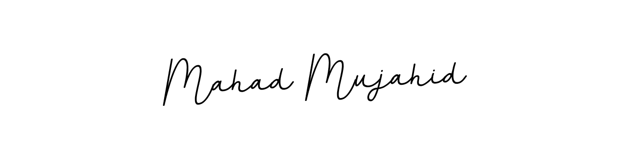 Design your own signature with our free online signature maker. With this signature software, you can create a handwritten (BallpointsItalic-DORy9) signature for name Mahad Mujahid. Mahad Mujahid signature style 11 images and pictures png