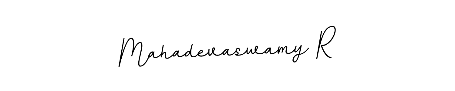 It looks lik you need a new signature style for name Mahadevaswamy R. Design unique handwritten (BallpointsItalic-DORy9) signature with our free signature maker in just a few clicks. Mahadevaswamy R signature style 11 images and pictures png