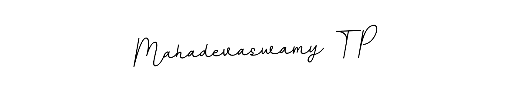 Create a beautiful signature design for name Mahadevaswamy T P. With this signature (BallpointsItalic-DORy9) fonts, you can make a handwritten signature for free. Mahadevaswamy T P signature style 11 images and pictures png