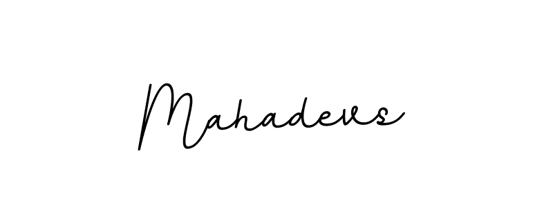 The best way (BallpointsItalic-DORy9) to make a short signature is to pick only two or three words in your name. The name Mahadevs include a total of six letters. For converting this name. Mahadevs signature style 11 images and pictures png