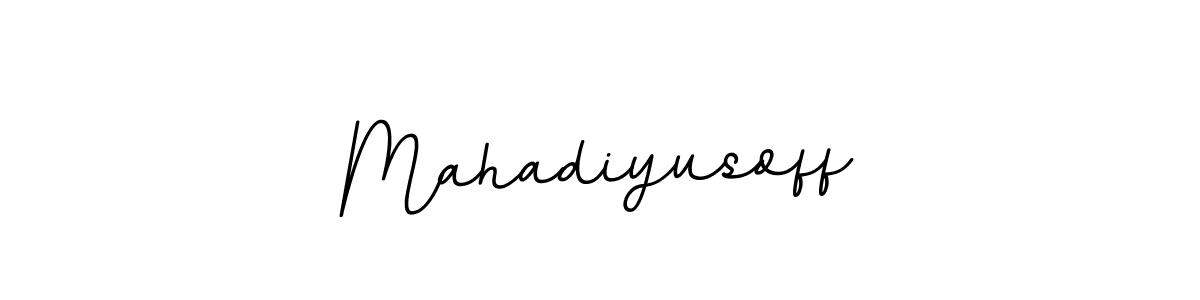 The best way (BallpointsItalic-DORy9) to make a short signature is to pick only two or three words in your name. The name Mahadiyusoff include a total of six letters. For converting this name. Mahadiyusoff signature style 11 images and pictures png