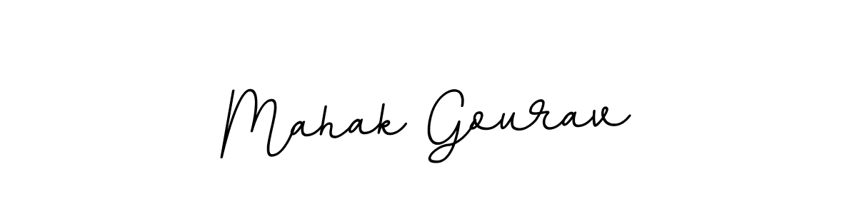 Mahak Gourav stylish signature style. Best Handwritten Sign (BallpointsItalic-DORy9) for my name. Handwritten Signature Collection Ideas for my name Mahak Gourav. Mahak Gourav signature style 11 images and pictures png