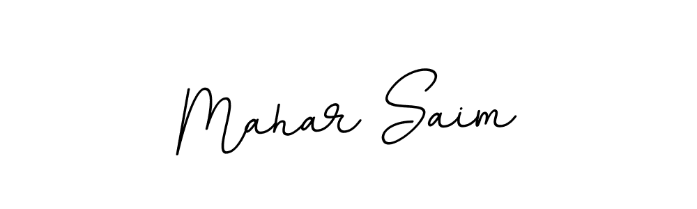 How to make Mahar Saim signature? BallpointsItalic-DORy9 is a professional autograph style. Create handwritten signature for Mahar Saim name. Mahar Saim signature style 11 images and pictures png