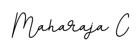 Design your own signature with our free online signature maker. With this signature software, you can create a handwritten (BallpointsItalic-DORy9) signature for name Maharaja C. Maharaja C signature style 11 images and pictures png
