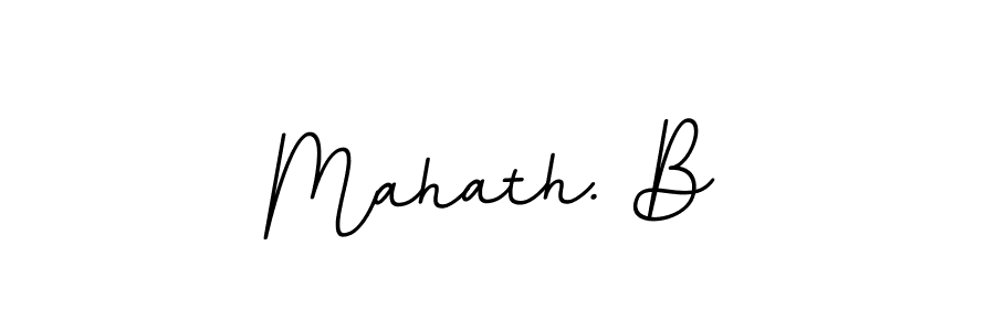 Mahath. B stylish signature style. Best Handwritten Sign (BallpointsItalic-DORy9) for my name. Handwritten Signature Collection Ideas for my name Mahath. B. Mahath. B signature style 11 images and pictures png