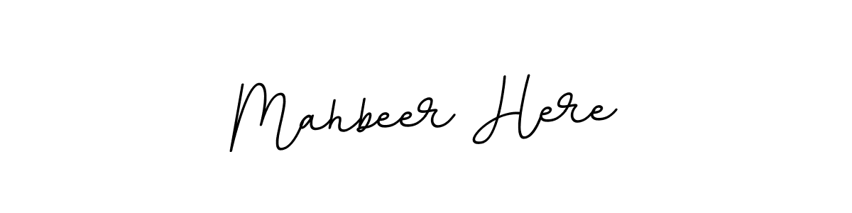 The best way (BallpointsItalic-DORy9) to make a short signature is to pick only two or three words in your name. The name Mahbeer Here include a total of six letters. For converting this name. Mahbeer Here signature style 11 images and pictures png