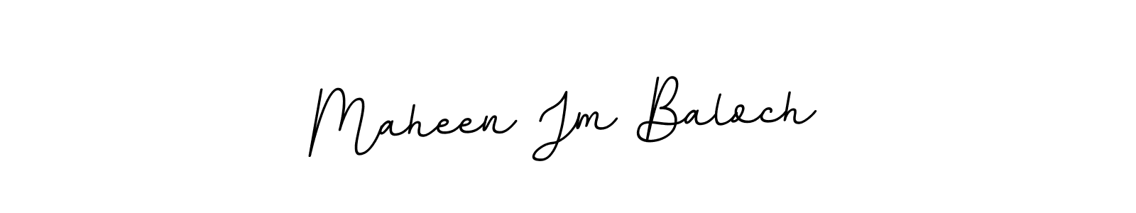 Design your own signature with our free online signature maker. With this signature software, you can create a handwritten (BallpointsItalic-DORy9) signature for name Maheen Jm Baloch. Maheen Jm Baloch signature style 11 images and pictures png